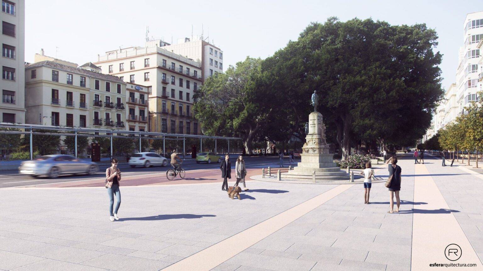 Arrancan las obras de la Alameda Principal de Málaga