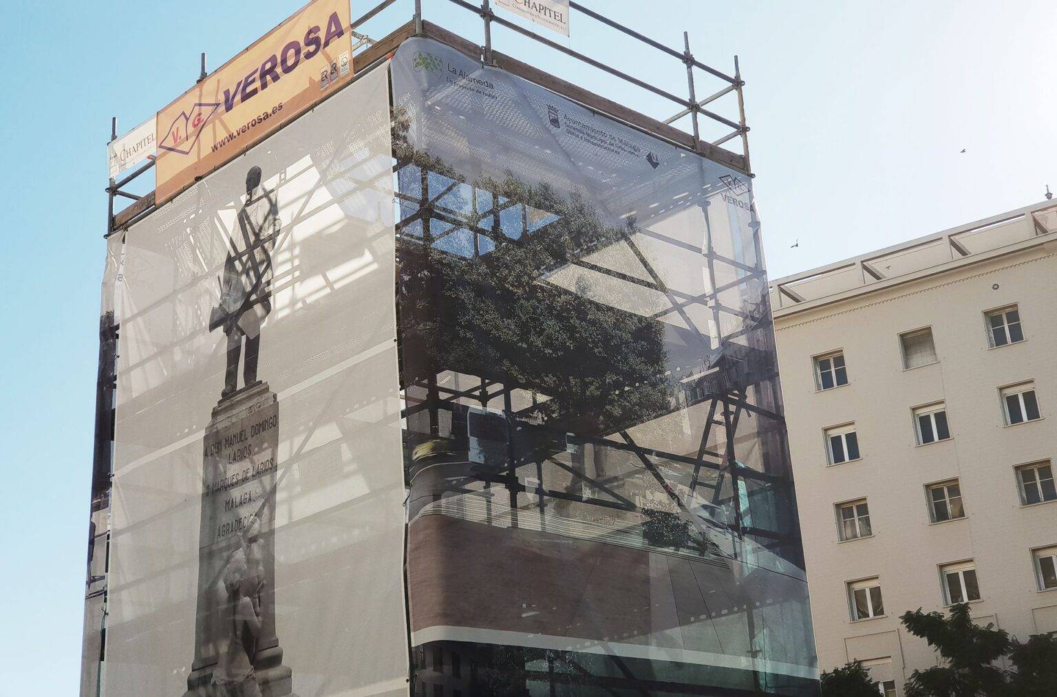 Renders de esferarquitectura, visibles en el centro de Málaga
